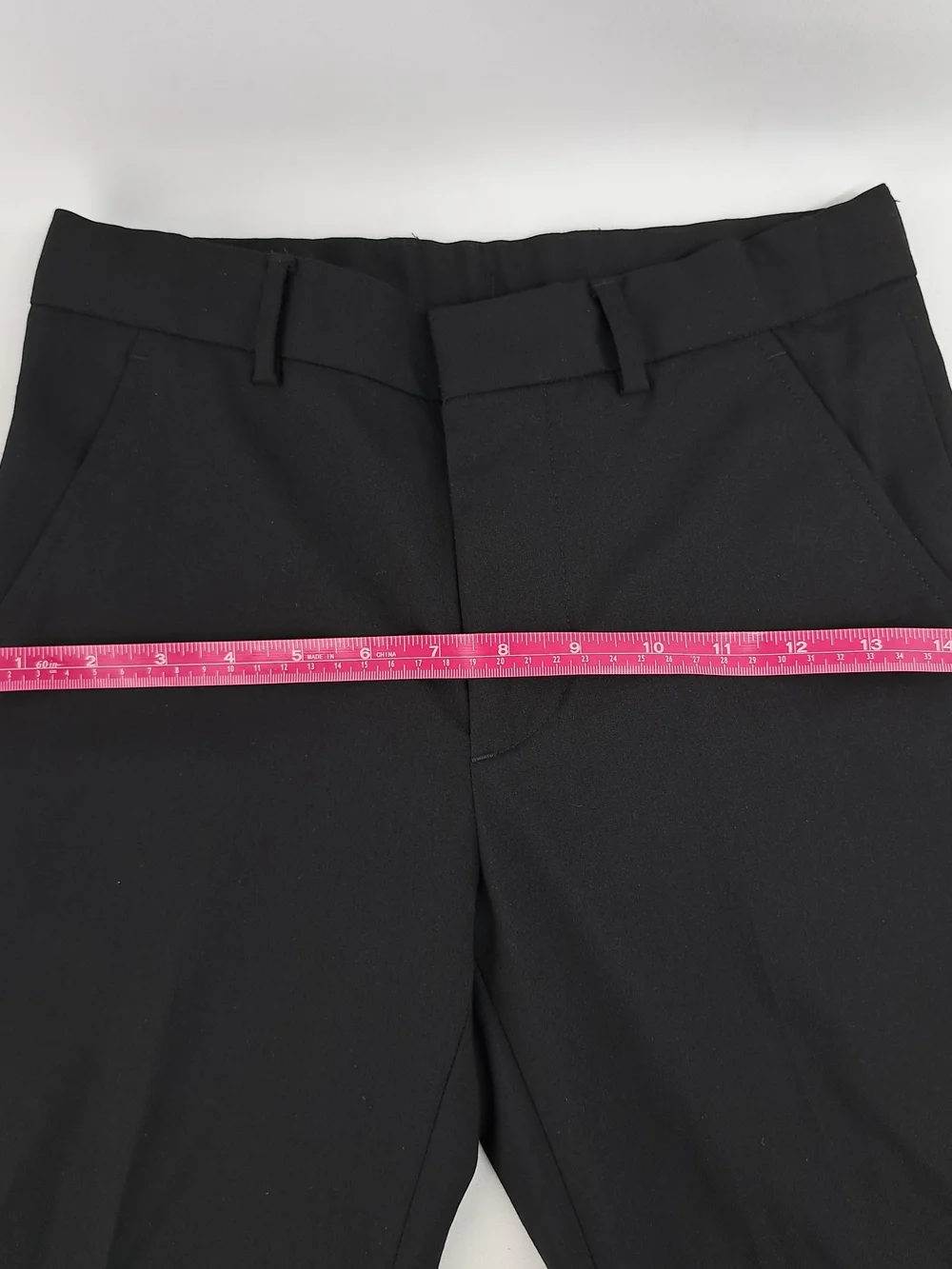 Black Boys Dress Pants Elastic Waist Pull On Formal Slacks Pants Size 8 Regular